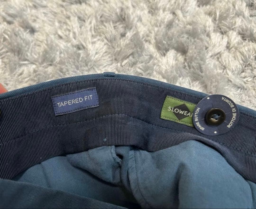 新品未使用 INCOTEX インコテックスコットン チノネイビー46