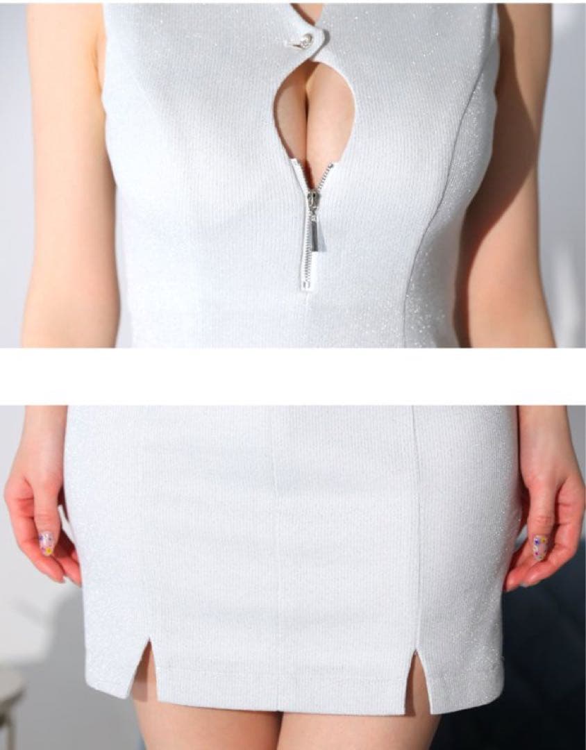 【人気】Glossy/ローブ・ド・フルール グロッシー　水色　キャバドレス