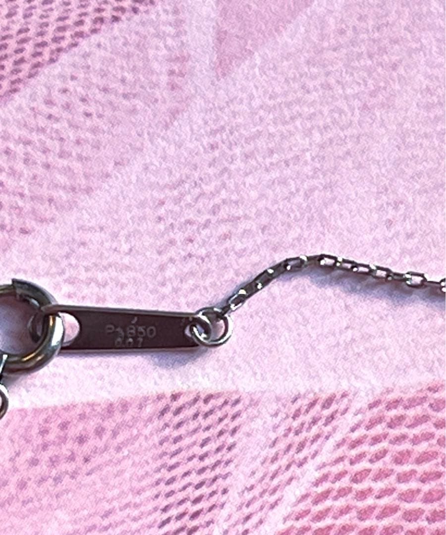 f*i様 Ａ⭐️使用一度⭐️ プラチナダイヤモンド Y字 ネックレス プラチナネ