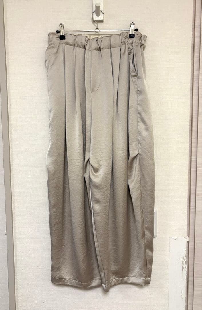 【新品未使用品】ミズイロインド サテンワイドカーゴパンツ