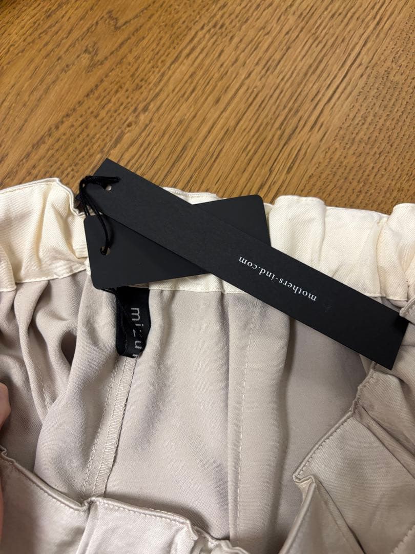 【新品未使用品】ミズイロインド サテンワイドカーゴパンツ