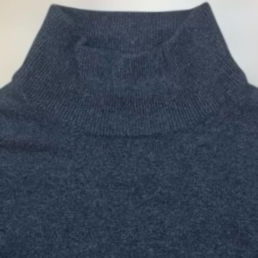 19.2万 クルチアーニ カシミヤ100％イタリア製モックネック50ダークグレー