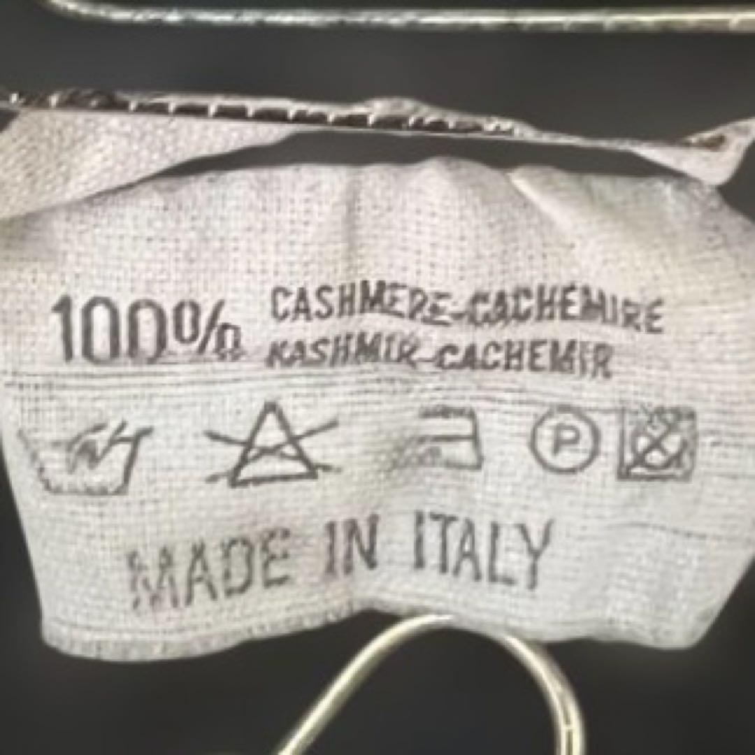 19.2万 クルチアーニ カシミヤ100％イタリア製モックネック50ダークグレー