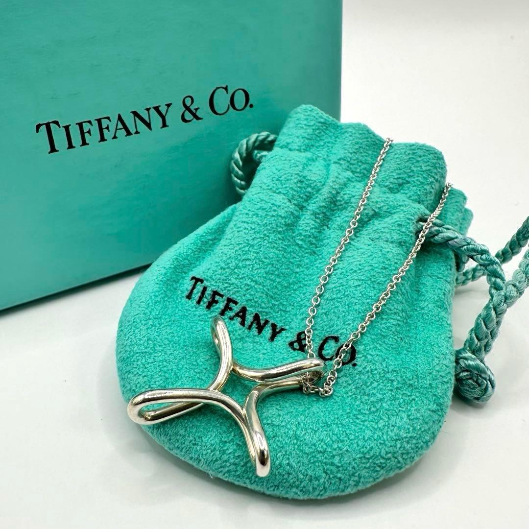 美品✨ティファニー エルサペレッティインフィニティ クロス ネックレス シルバー
