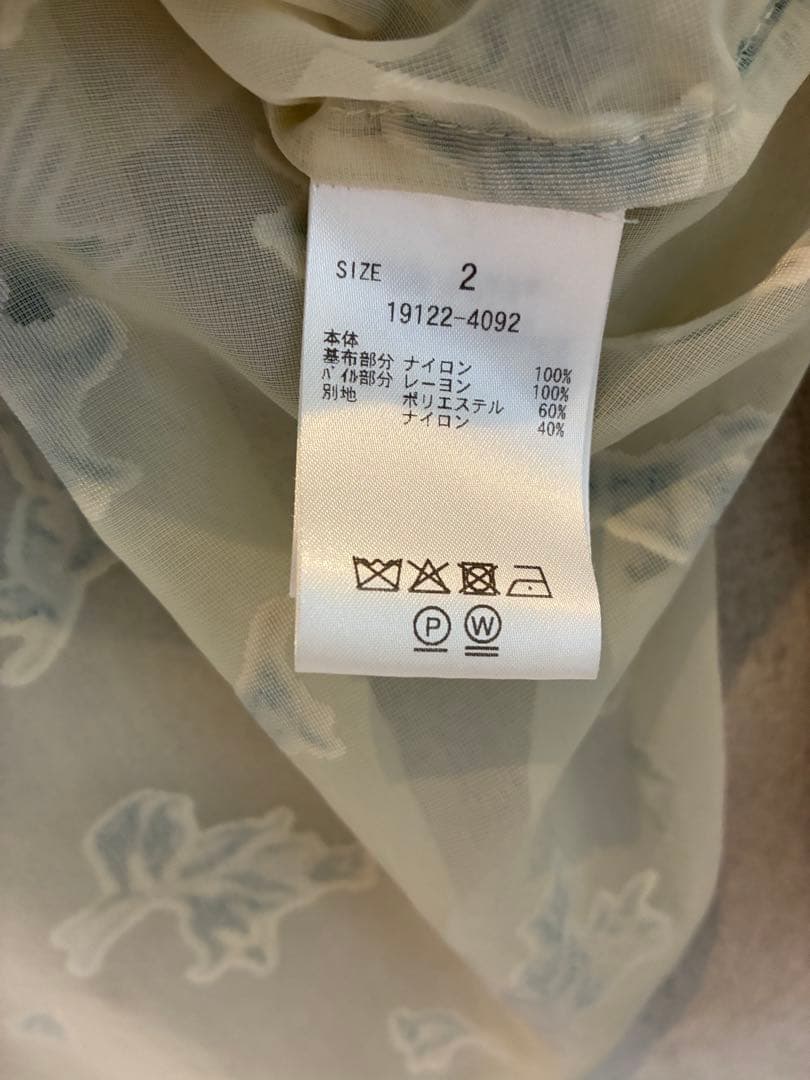 トップス CLANE FLOWER OPAL BUSTIER SHIRTS