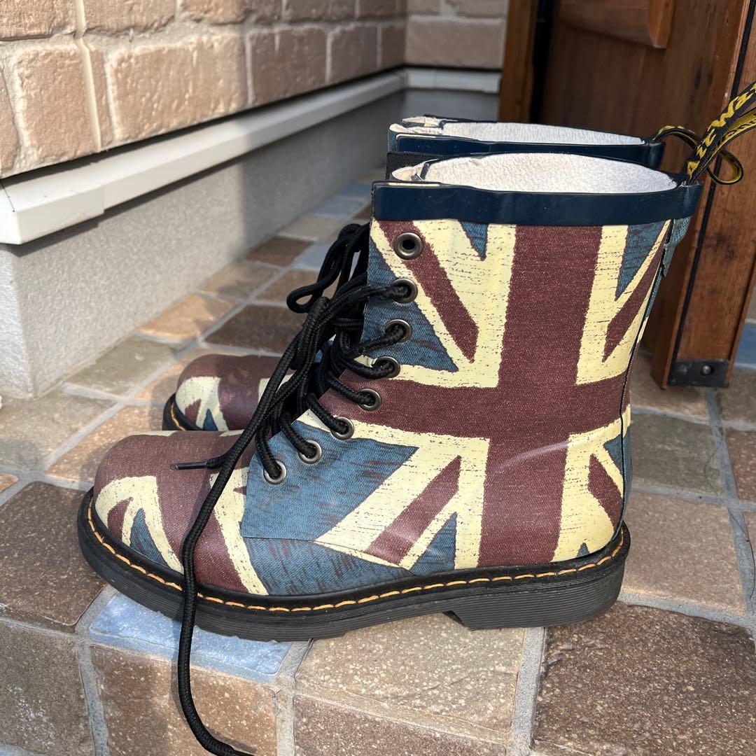 8ホール マーチン ユニオンジャック柄 ミリタリーブーツ