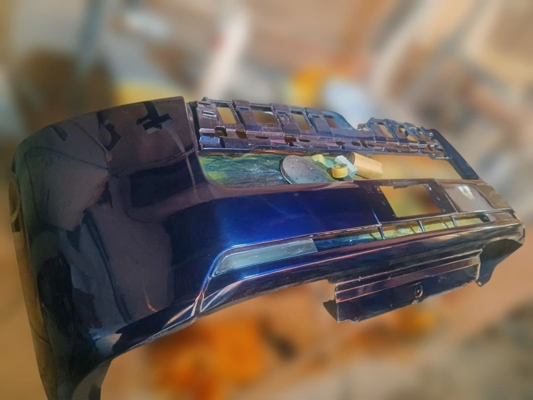 萬屋ハイエース200系純正Fバンパーフォグ、けん引フックスムージングMBK