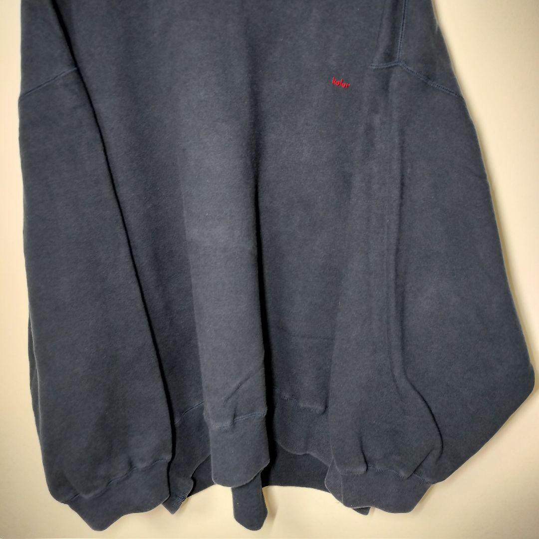 kolor カラー オーバーサイズ 切替モッズネック ニットスウェット XL相当