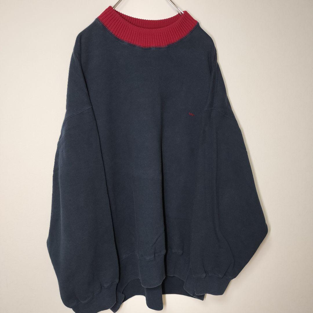 kolor カラー オーバーサイズ 切替モッズネック ニットスウェット XL相当