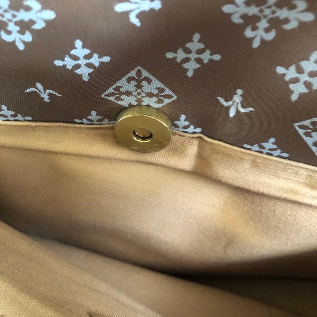 russet モノグラムビジネスバッグ ベージュ