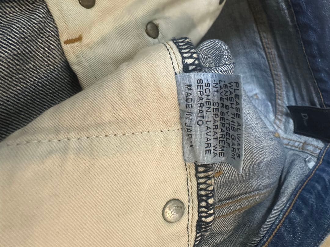 パンツ Dior Homme AW06 Blue Clawmark Denim