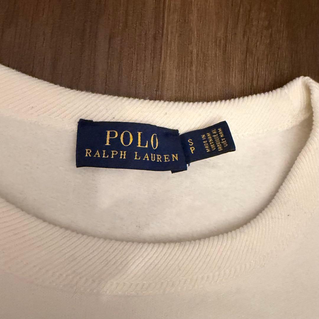 ポロラルフローレン　ポロベア　スウェット　S 白　ユニセックス
