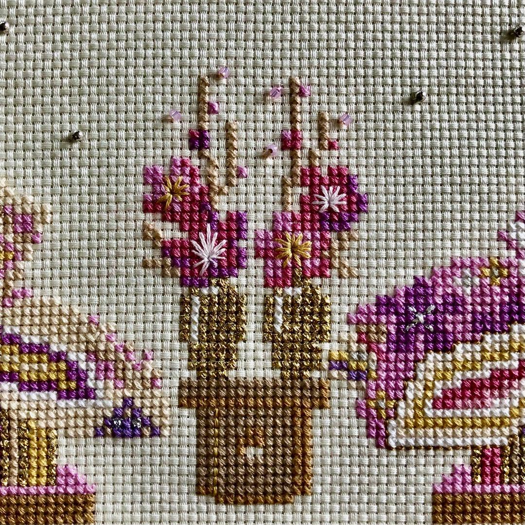 ホビーラホビーレクロスステッチ　完成品〈雛人形とつるし飾り〉