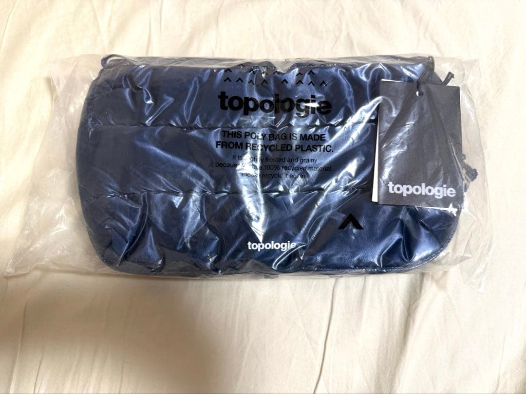 トポロジー　ボトルサコッシュ ラージ　メタリックブルー