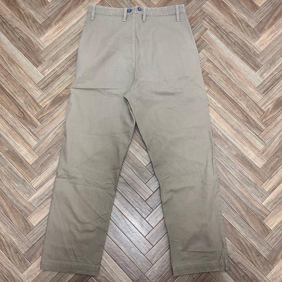 美品　ナイジェルケーボン　ライブロ　ブリティッシュアーミーパンツ　ヘリンボーン