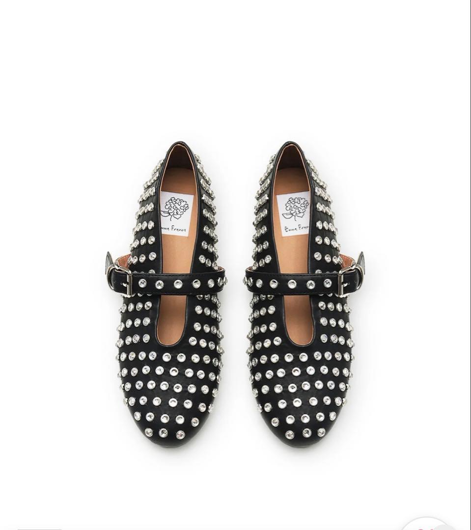 新品未使用 エマフランシス メリージェーンスタッズ フラットシューズ 23センチ