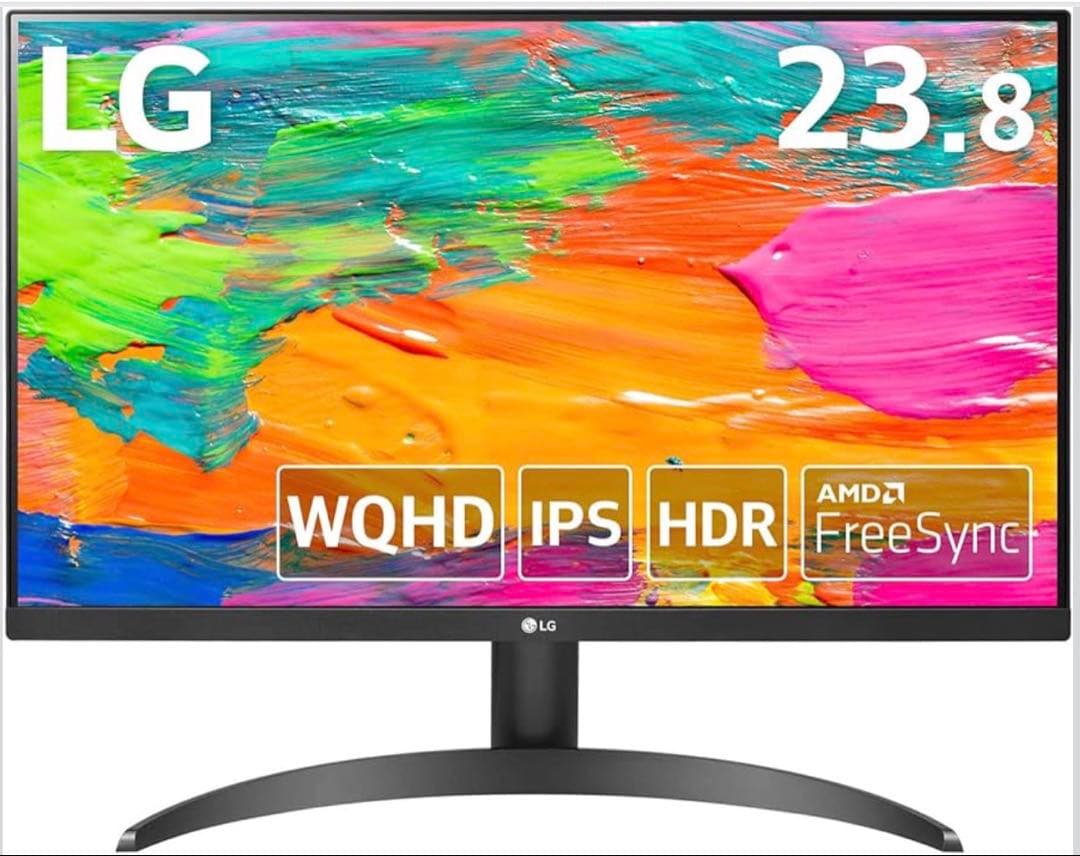 ジ*世様 ゲーミングモニター　 LG 24QP500-B 23.8インチ WQH