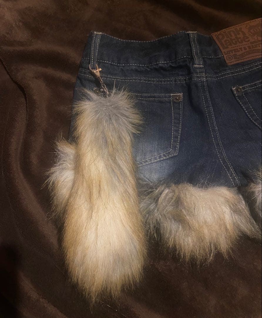 00s 平成ギャル　ショートパンツ　ファー　フェアリーグランジ　y2k パンク