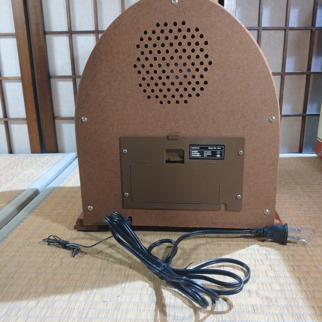 未使用品　ジョージア AM/FMラジオ 当選品 ノベルティ　木製