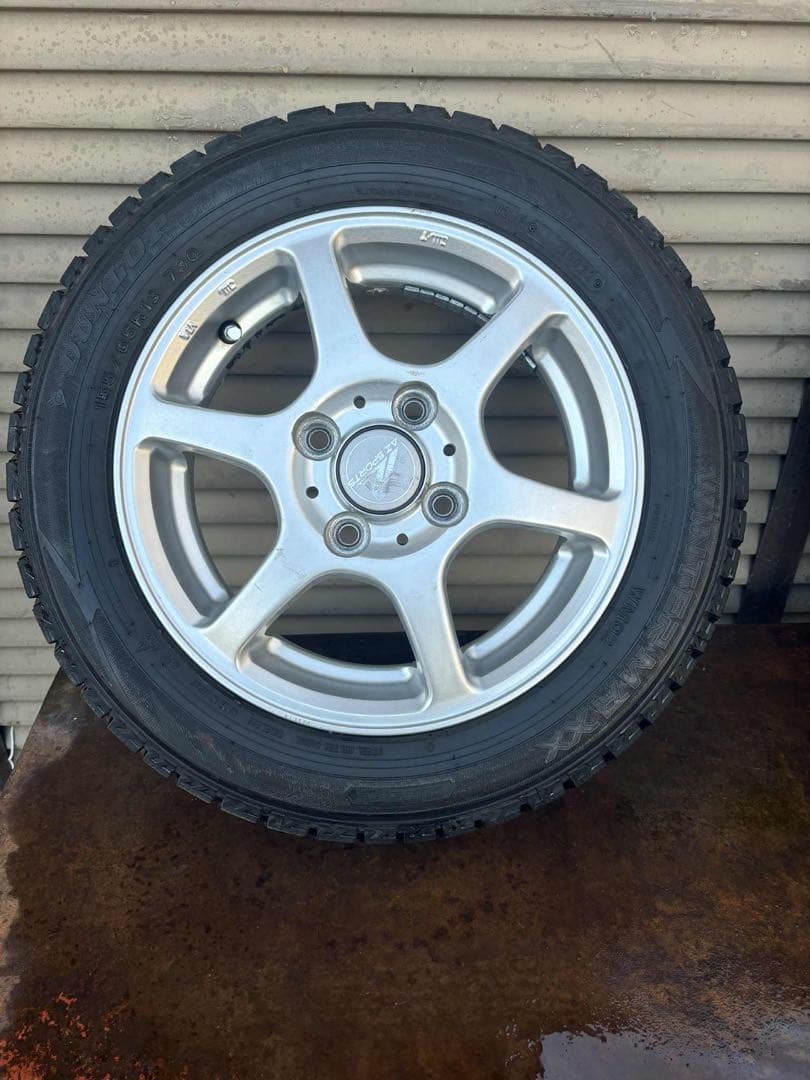 DUNLOP 13インチ 5スポークホイールセット