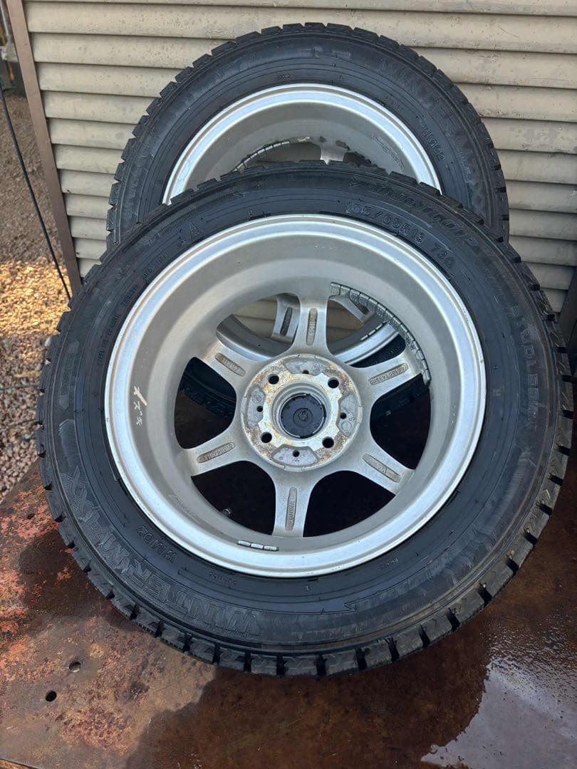 DUNLOP 13インチ 5スポークホイールセット