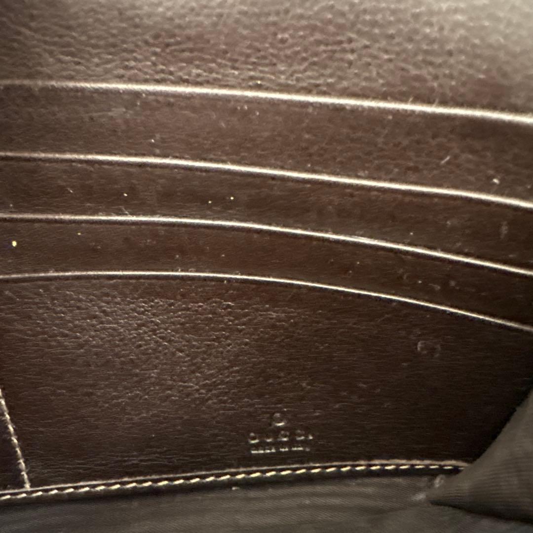 Gucci GGパターン 長財布 ハート型ロゴ