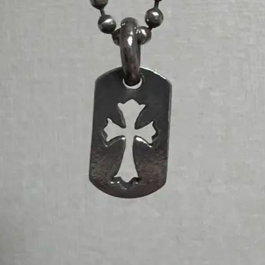 ChromeHearts クロムハーツカットアウトクロスドックタグタイニー正規品