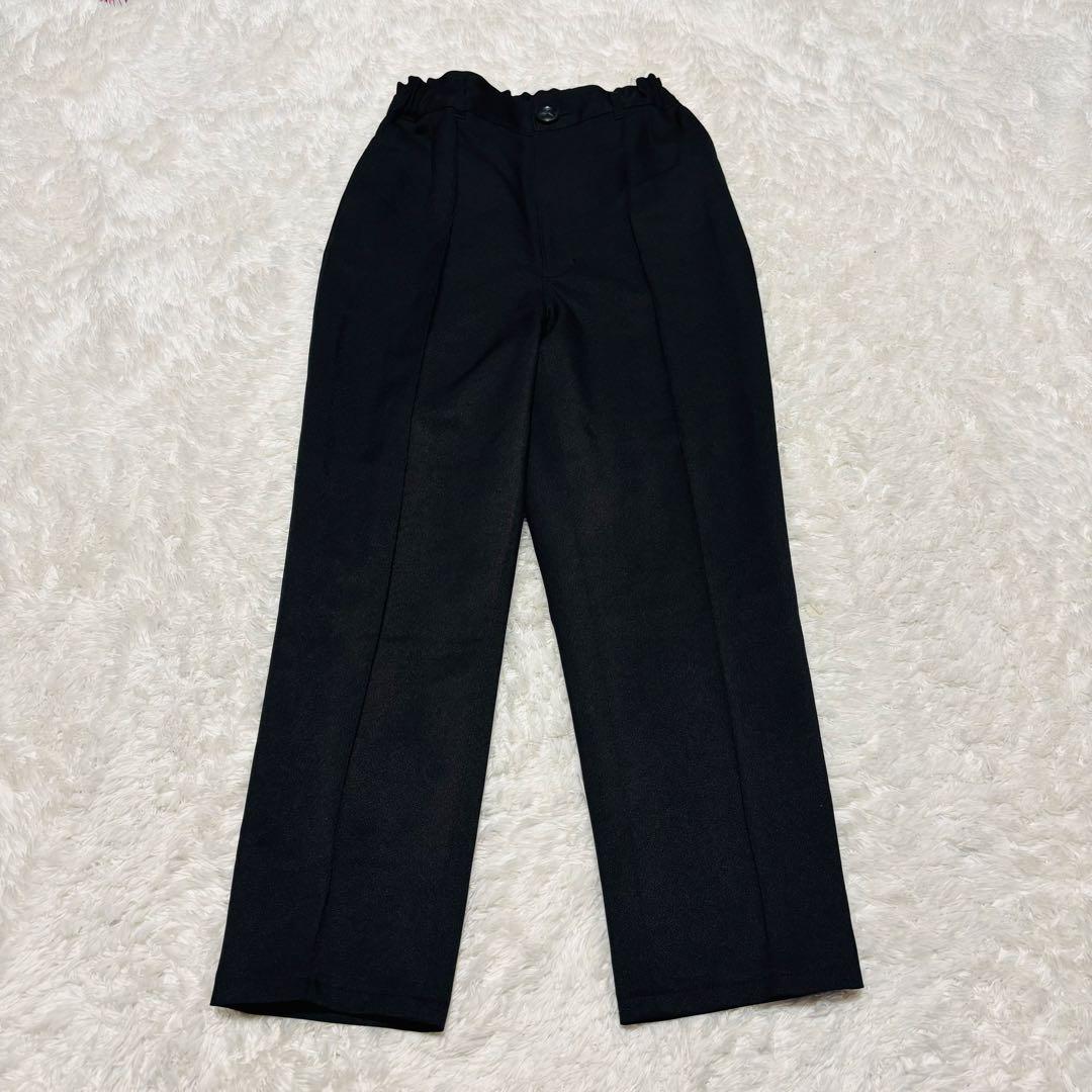 美品 エルアンノワール フォーマルスーツ パンツスーツ ダブル 卒服 150