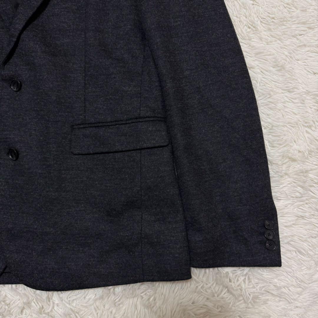 未使用級 XL✨ナノユニバース トラベルスーツ ダメリーノ ストレッチ 黒グレー