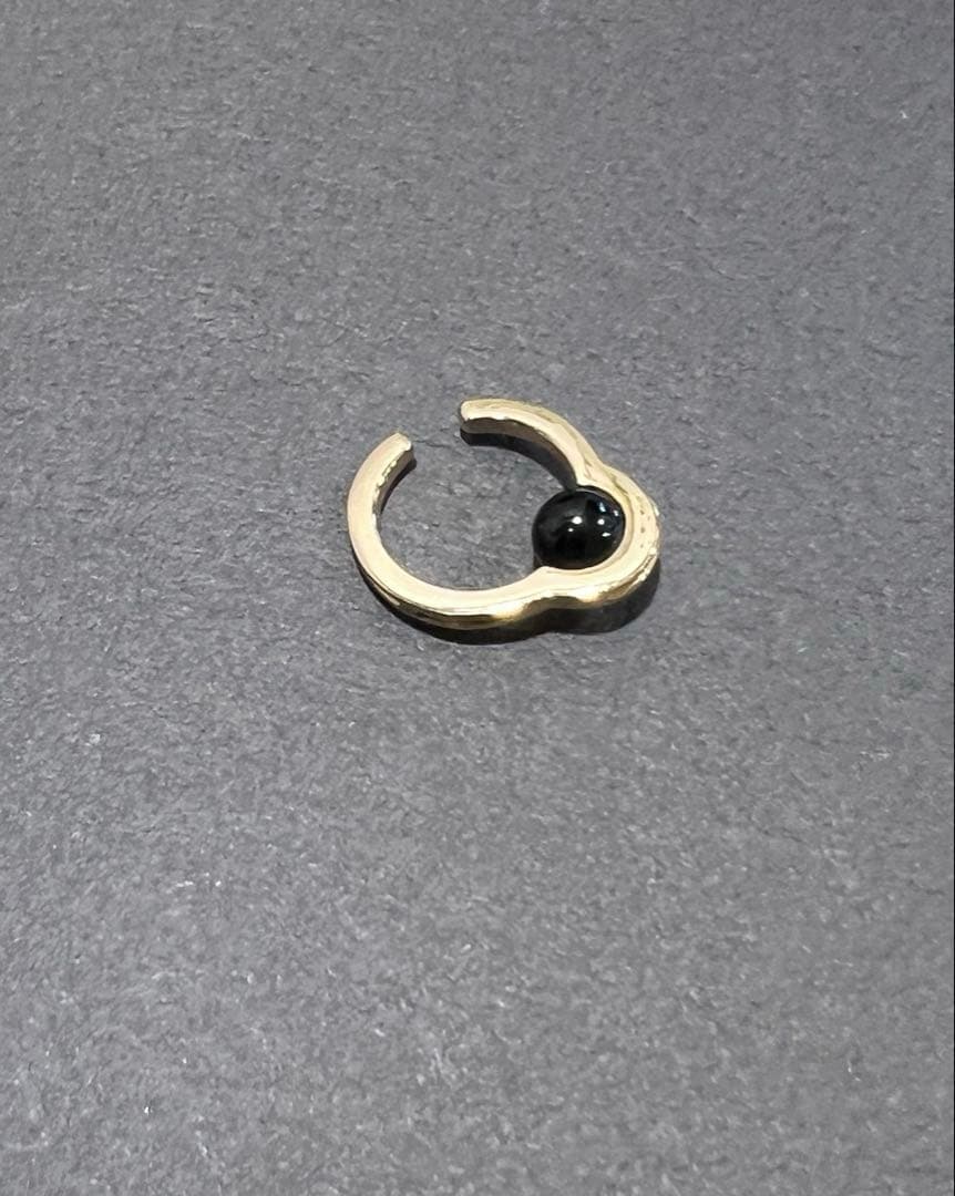 hirotaka ヒロタカMini BELUGA オニキス イヤーカフ イヤカフ