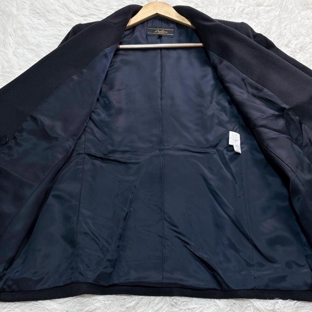 leilian レリアン 黒 ダブルブレスト　テーラードジャケット 13+