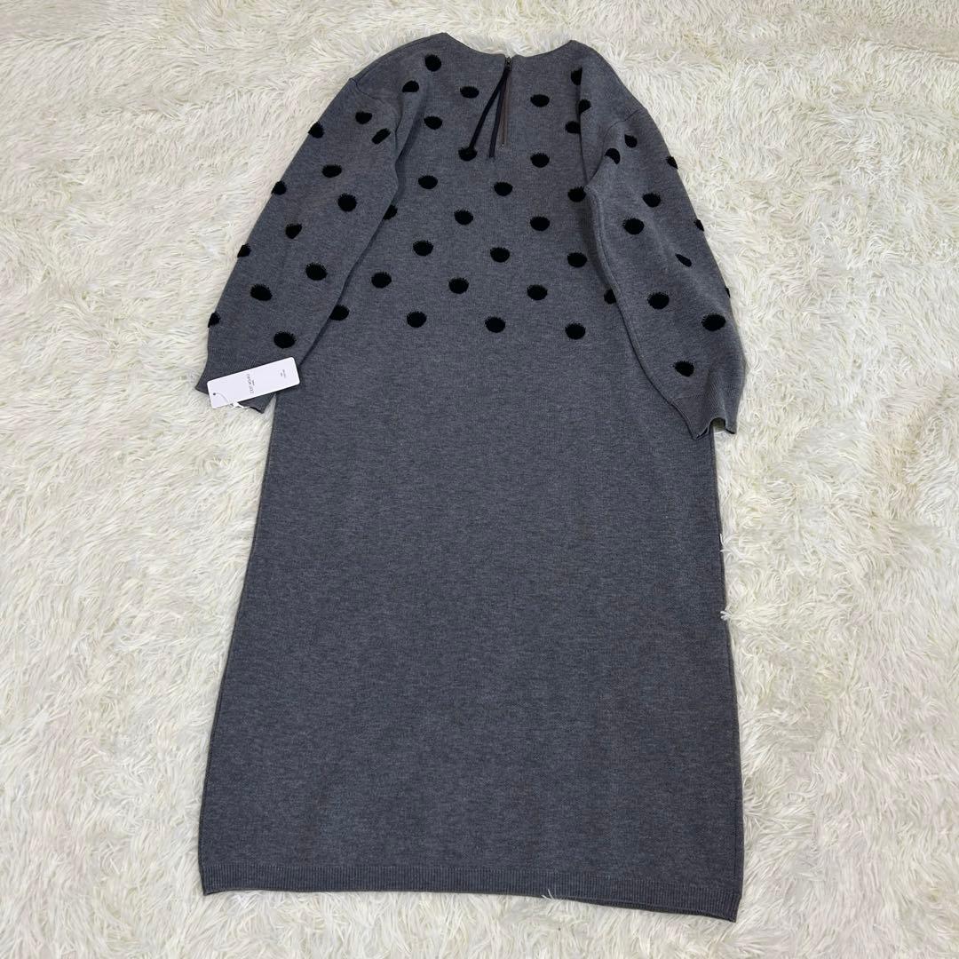 【新品】C'EST MOIJEU セモアージュ ドット ニット ロングワンピース