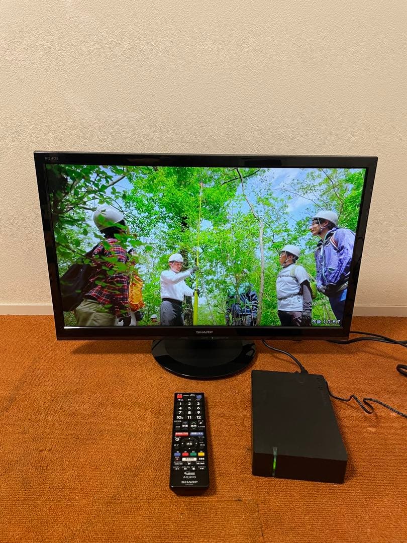 シャープ 24V型 液晶テレビ 1TB HDD付き　外付HDD対応(裏番組録画)