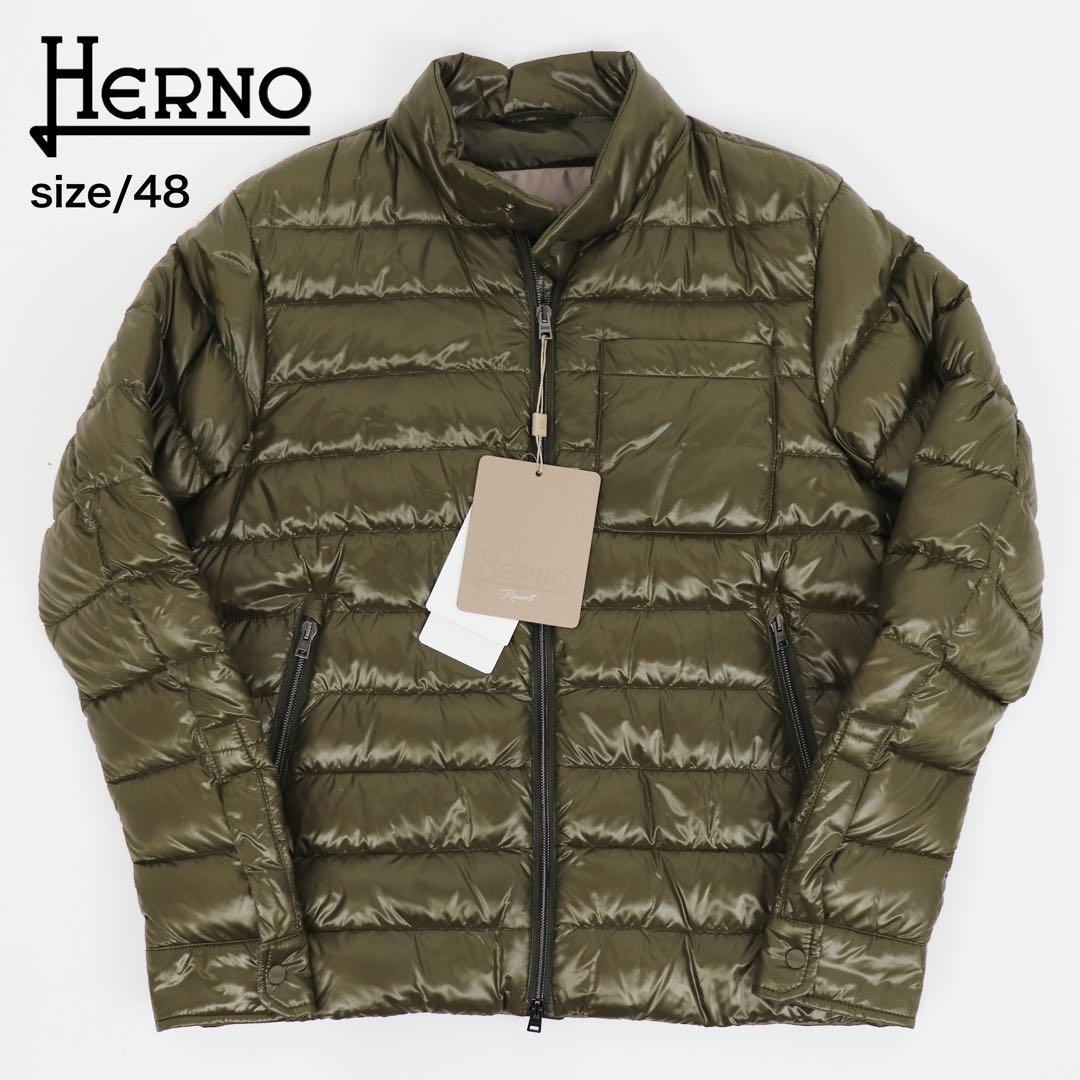 新品未使用 HERNO Resort ライダースウルトラライトダウンブルゾン48