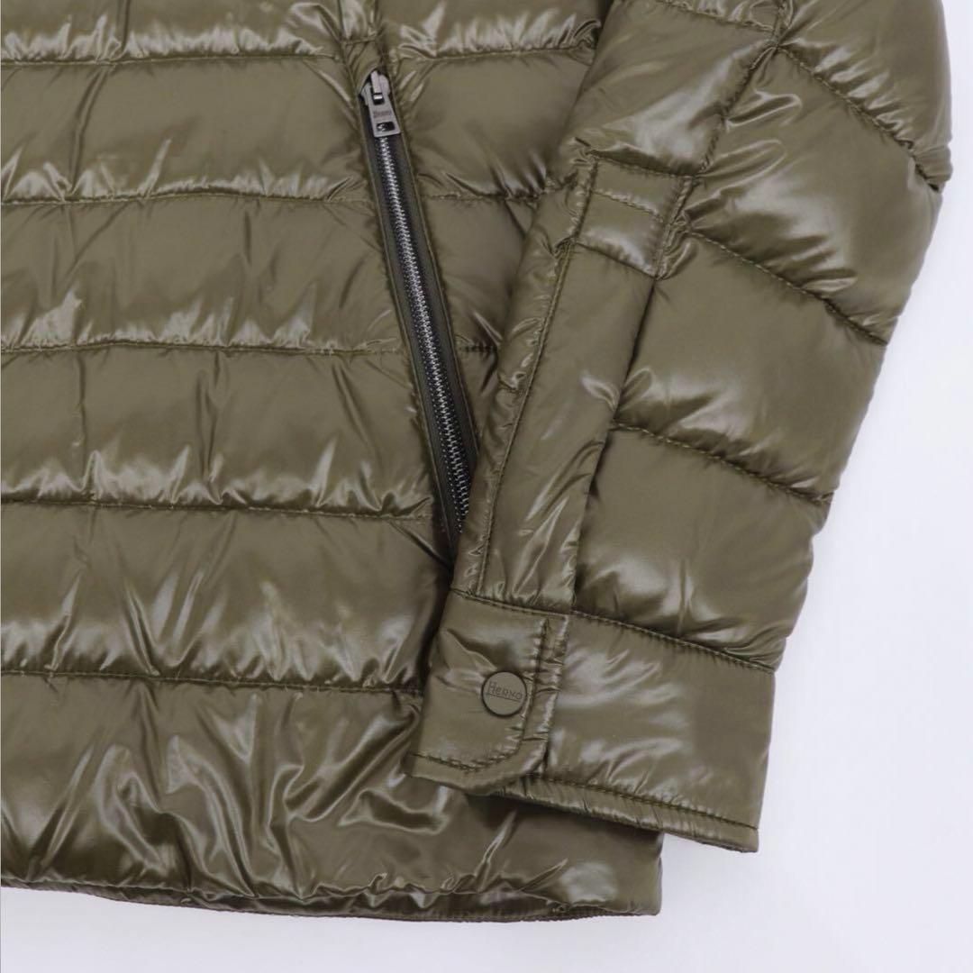 新品未使用 HERNO Resort ライダースウルトラライトダウンブルゾン48