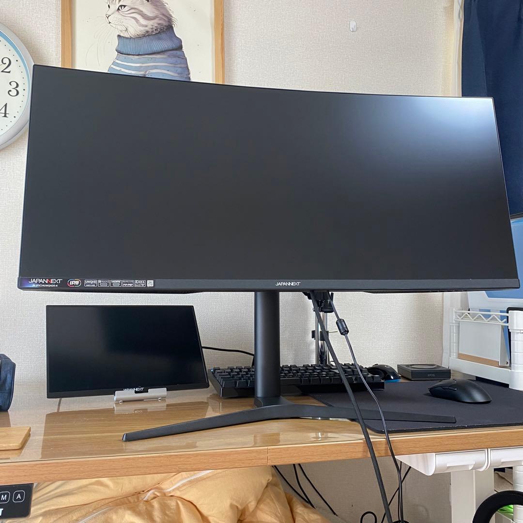 【超美品】ウルトラワイドモニター 34インチ 曲面 IPS JAPANNEXT