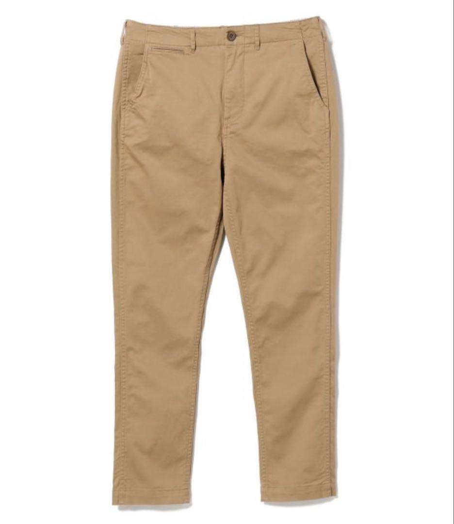 【ビームス百名品】ストレッチテーパードチノ ベージュ サイズM BEAMS