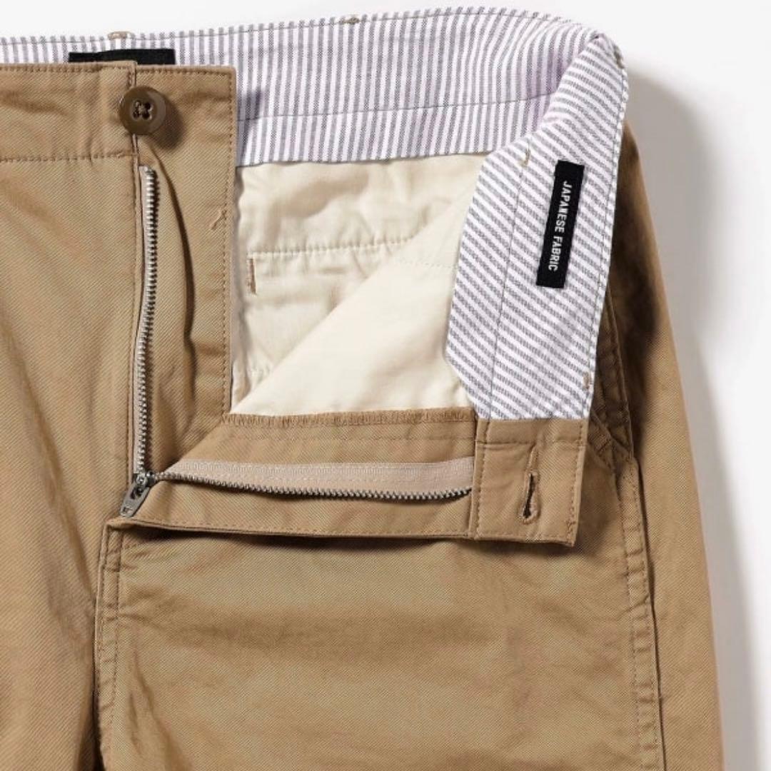 【ビームス百名品】ストレッチテーパードチノ ベージュ サイズM BEAMS