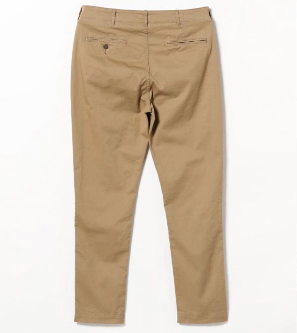 【ビームス百名品】ストレッチテーパードチノ ベージュ サイズM BEAMS