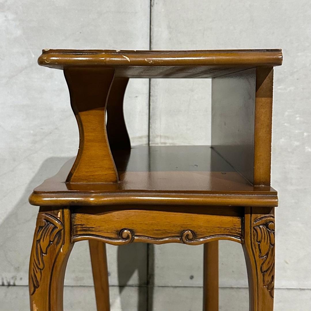 ✦80s✦ロココ調 アンティーク コンソールテーブル サイドテーブル 電話台