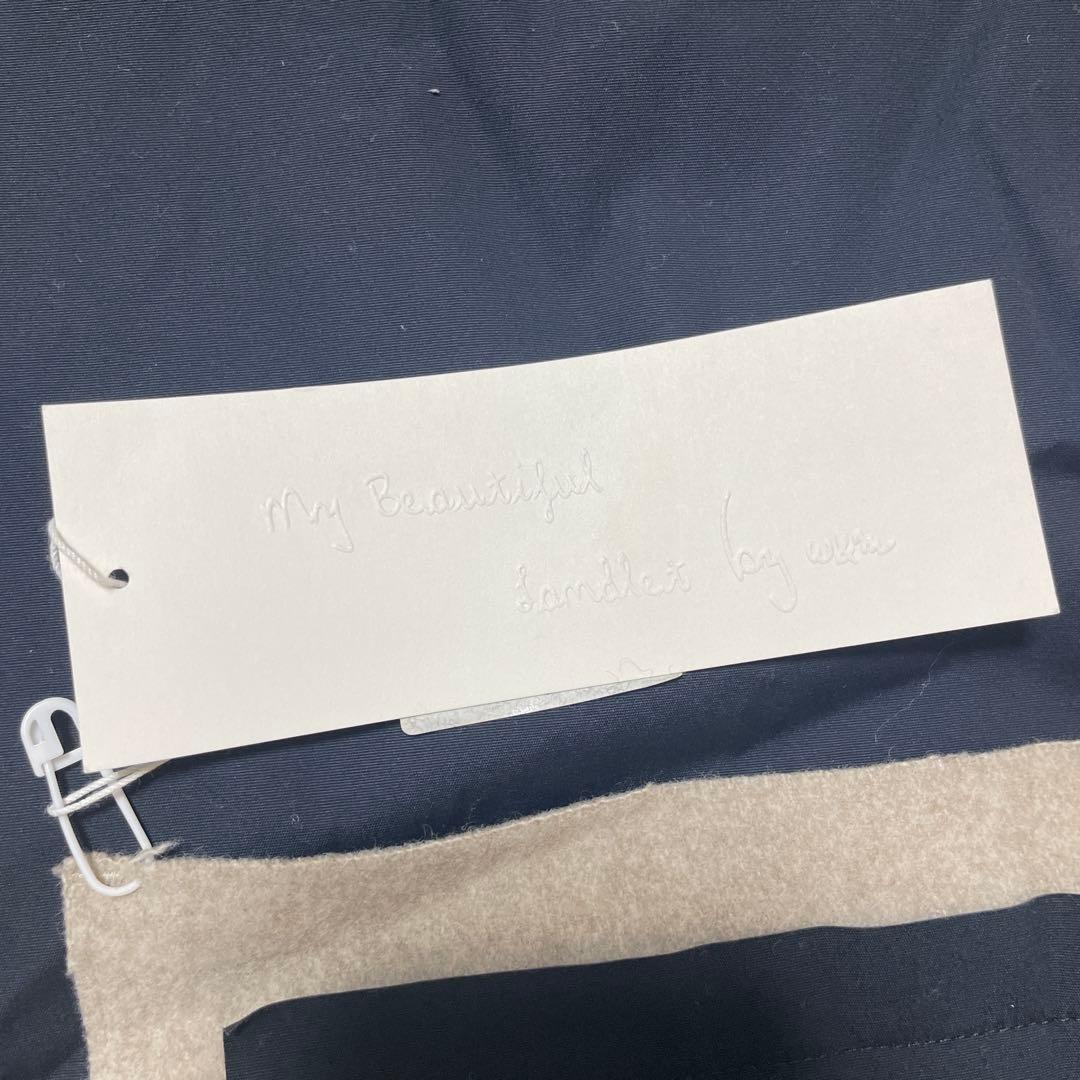 mybeautifullandlet 異素材切替ビッグストール変形ケープ