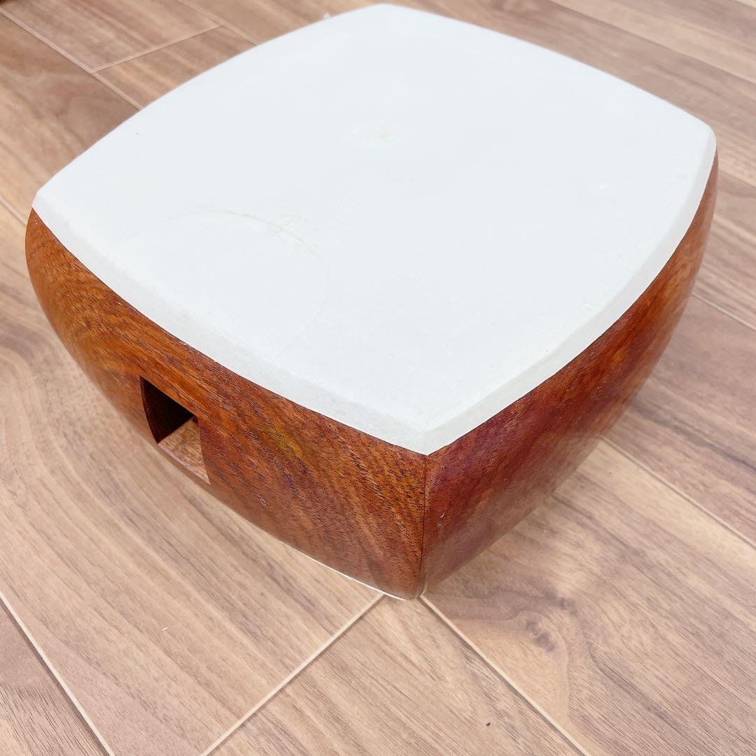 【希少】三味線 中棹 白紅木 犬皮 丸打胴 一本溝 天然糸巻き 撥