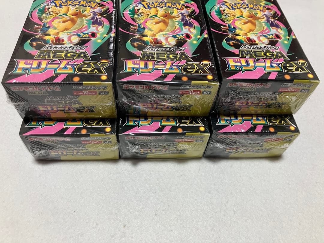 ポケモンカードゲーム MEGAドリームex シュリンク付き6BOX 納品書付き