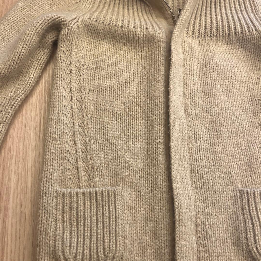 ロロピアーナ　キッズ　ニットコート　ファー付きフードコート