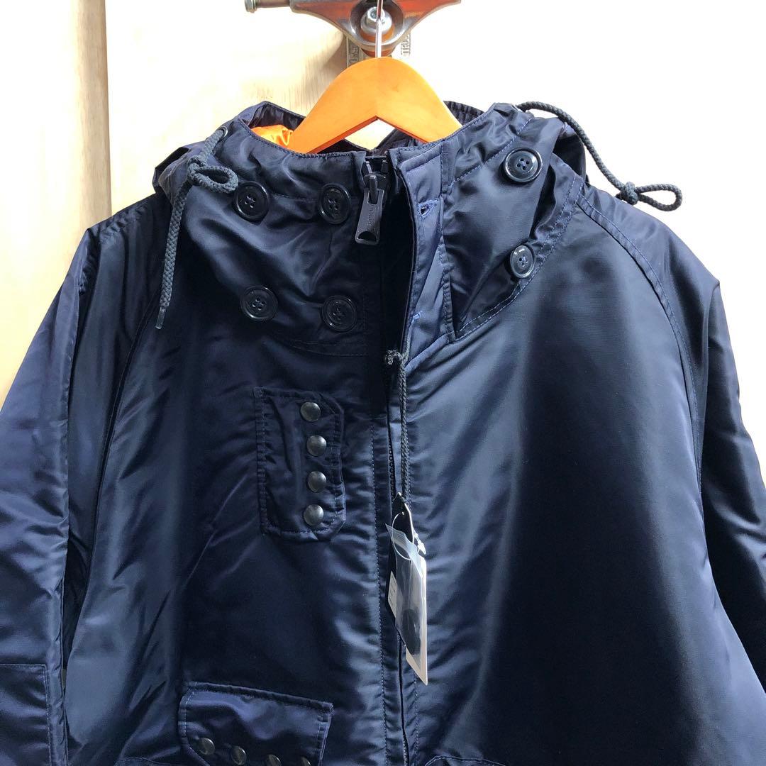 ヒューストン ミリタリー スモックパーカー ナイロンジャケット 中綿入り L