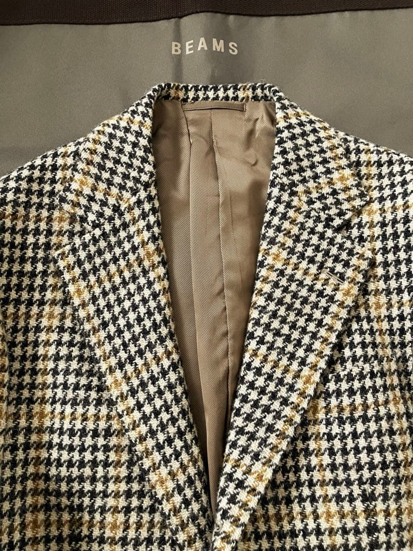 BEAMS F / HARRIS TWEED チェック ジャケット