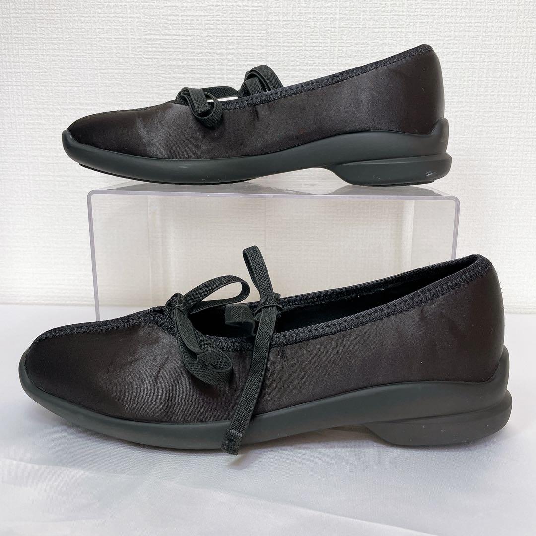 美品✨　ルタロン　ダブルリボンバレリーナ　【24.5】ブラック