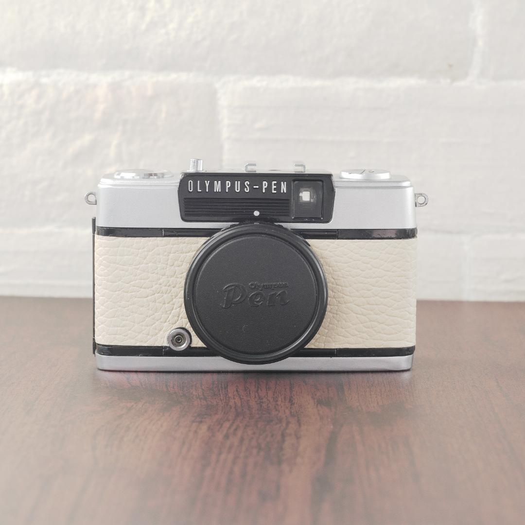✽PEN　EE-3✽EE3✽OLYMPUS✽オリンパス✽ハーフカメラ✽牛革貼替