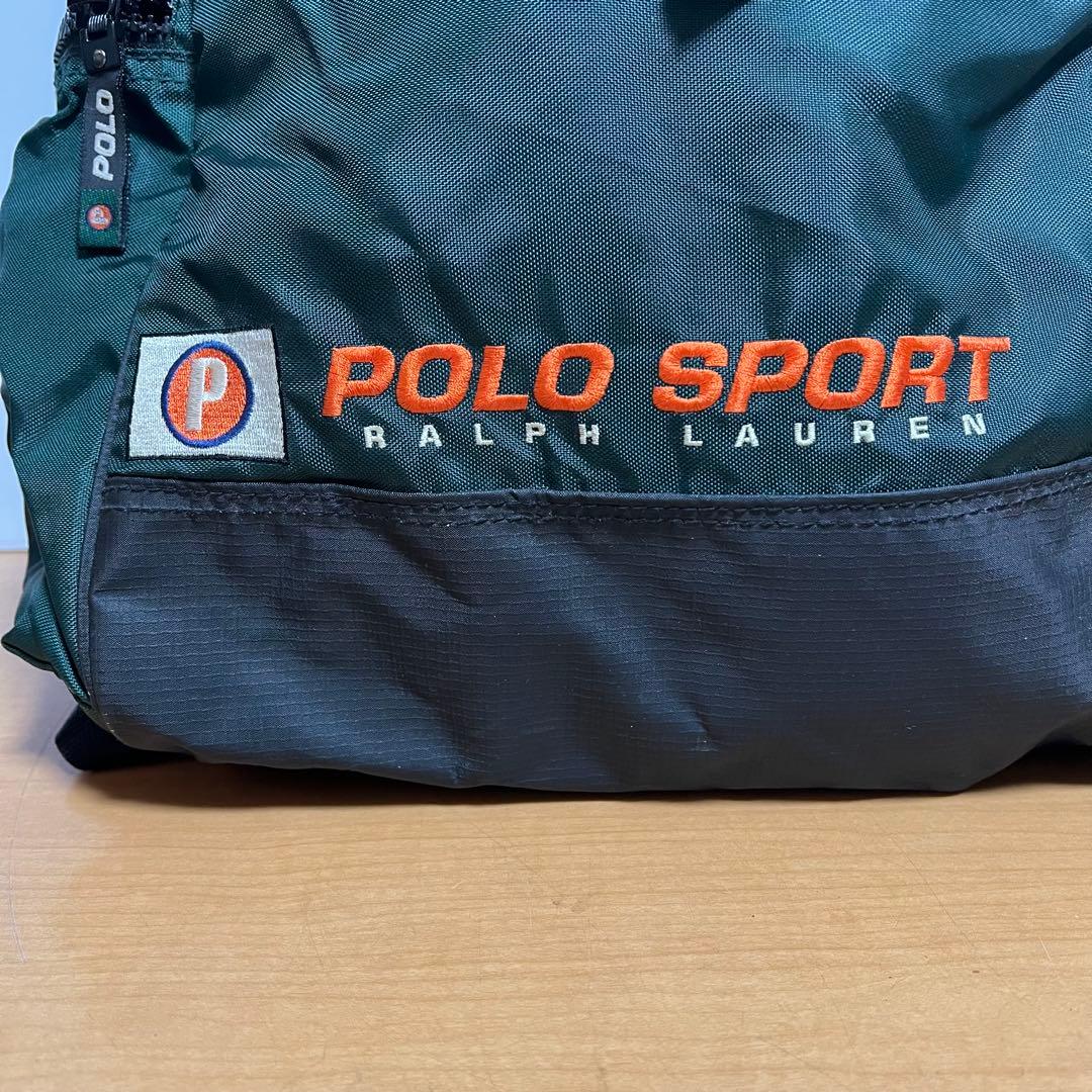 90s★ポロスポーツ POLO SPORT バックパック ダークグリーン★希少