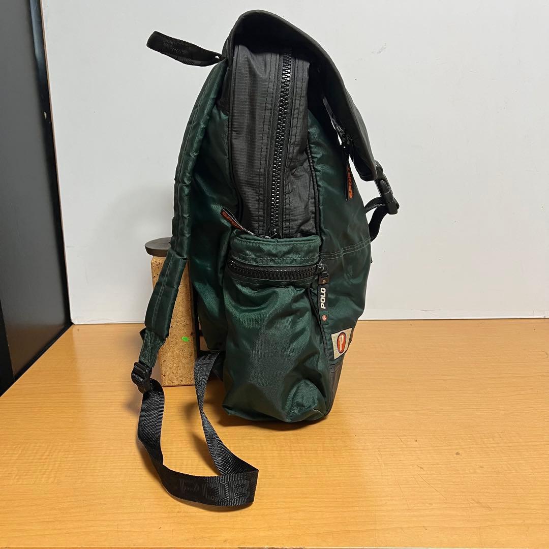 90s★ポロスポーツ POLO SPORT バックパック ダークグリーン★希少
